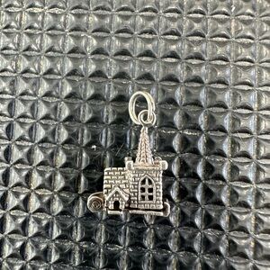Silver Church Charm Pendant